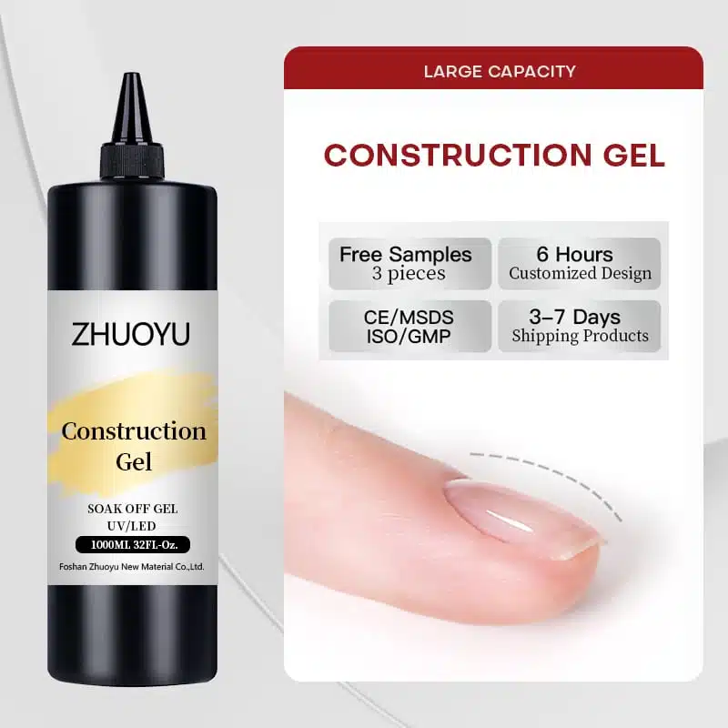 Premium HEMA & TPO-Free Construction Gel | OEM/ODM Private Label Wholesale