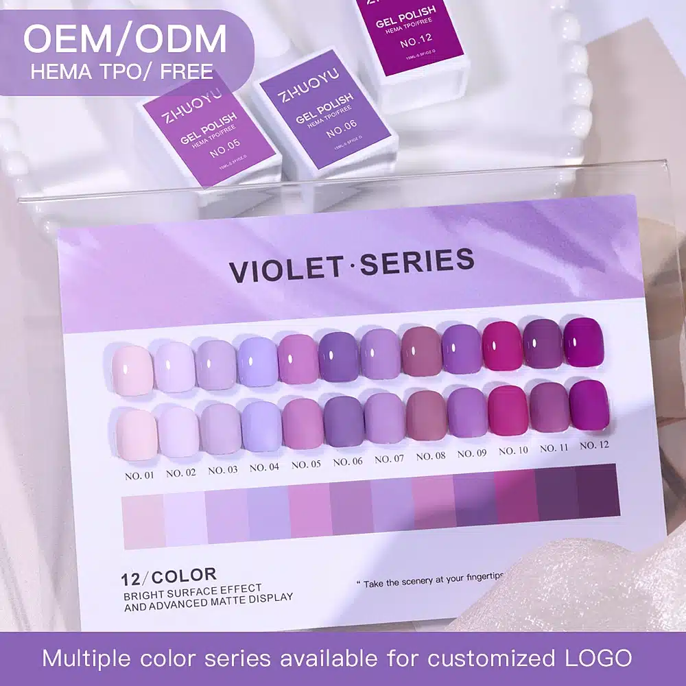 HEMA-free & TPO-free Gel Polish 12 Series
